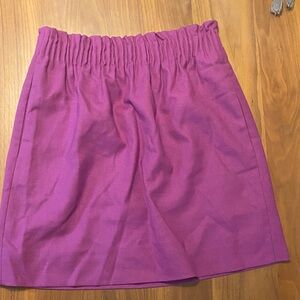 J. Crew High Waisted elastic Vibrant Purple Mini Skirt